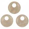 Pendentif rond en quartz rose