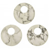 Pendentif rond en howlite