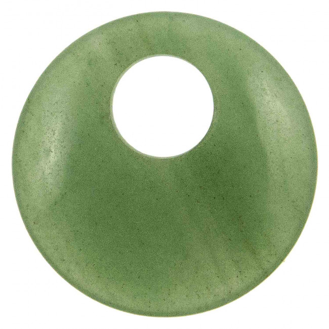 Pendentif rond en aventurine verte