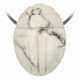 Pendentif pierre percée scarabée en howlite