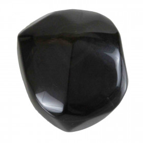 Sculpture forme abstraite polie en obsidienne oeil celeste - 213 grammes