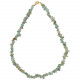 Collier de pierre en cyanite verte - perles baroques