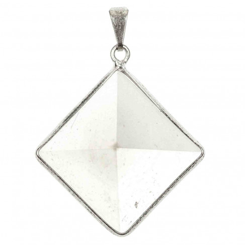 Pendentif pyramide en cristal de roche