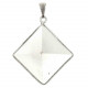 Pendentif pyramide en cristal de roche
