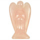 Statuette ange en quartz rose - 5 cm
