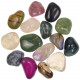 Lot de grosses pierres roulées avec pochette offerte - Mélange Brésil - 4 à 5 cm - 800 g