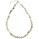 Collier en cristal de roche fumé - Perles pierres roulées