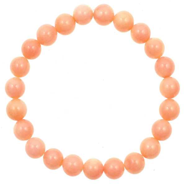 43742 25 pièces Ø 8 mm Perles de Verre Bright-Corail Rose paillettes