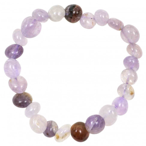 Bracelet en auralite 23 - Perles pierres roulées
