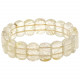 Bracelet perles rectangulaires en cristal de roche rutile