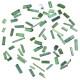 Petits cristaux de tourmaline verte (Elbaïte) - Qualité extra - 0.5 à 1.5 cm - Lot de 4