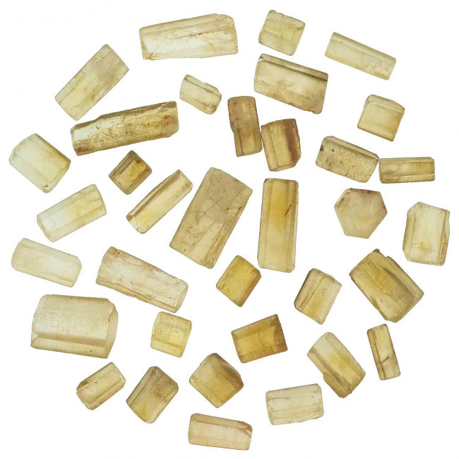 Pierres brutes bâtonnets de citrine - 20 grammes