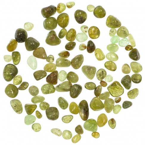 Pierres roulées grenat vert demantoïde - 0.8 à 1.5 cm - 15 grammes
