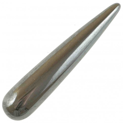 Bâton base de massage lithothérapie - Hématite