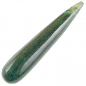 Bâton base de massage en jaspe vert