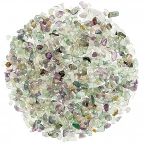 Mini pierres roulées fluorite multicolore - 5 à 10 mm - 100 grammes