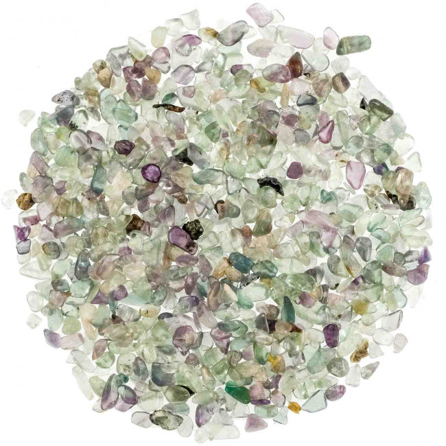 Mini pierres roulées fluorite multicolore - 5 à 10 mm - 100 grammes