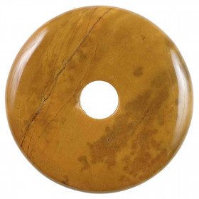 Donut Pi Chinois en jaspe café pour pendentif