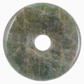 Donut Pi Chinois en apatite verte pour pendentif