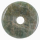 Donut Pi Chinois en apatite verte pour pendentif
