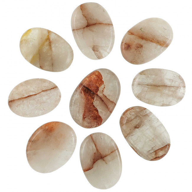 Pierre plate quartz hématoïde - A l'unité