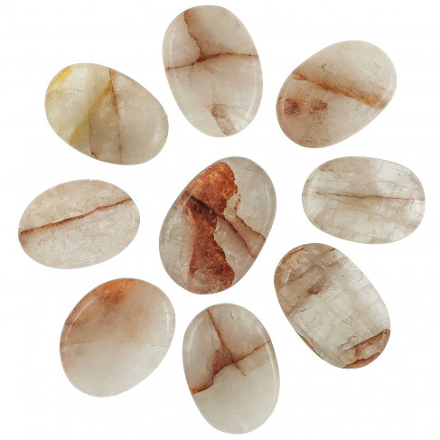 Pierre plate quartz hématoïde - A l'unité