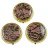 Pilulier en jaspe rhodonite