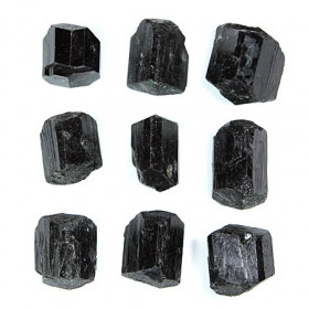 Cristaux terminés bruts de tourmaline noire - A l'unité