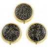 Pilulier en obsidienne neige