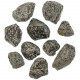 Pierres brutes obsidienne neige - 4 à 6 cm - Lot de 3