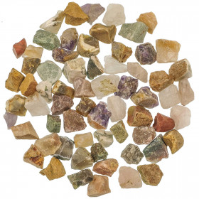 Lot de pierres brutes avec pochette offerte - Mélange Inde - 2 à 3 cm - 800 g