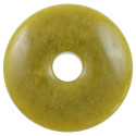Donut Pi Chinois en jade vert de Chine pour pendentif