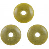 Donut Pi Chinois en jade vert de Chine  pour pendentif
