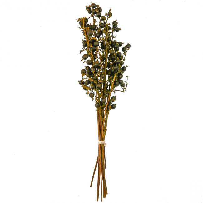 Bouquet de grosses baies noires - 60 cm