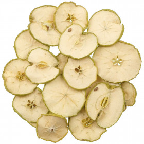 Tranches de pommes vertes séchées pour la décoration - 100 grammes