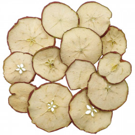 Tranches de pommes rouges séchées déco - 100 grammes