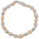 Bracelet en morganite - Perles pierres roulées mini