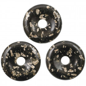 Donut Pi Chinois en porphyre d'Australie pour pendentif