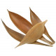 Feuilles de cocotier coco boat - 30 à 40 cm - Lot de 4