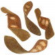 Gousses de haricots twist velours - Lot de 6