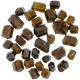 Pierres brutes tourmaline ambrée biterminée (dravite) - 1.5 à 3 cm - 50 grammes