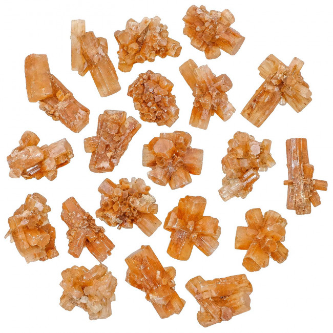 Pierres brutes fleur d'aragonite - 2.5 à 3.5 cm - Lot de 3
