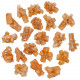 Pierres brutes fleur d'aragonite - 2.5 à 3.5 cm - Lot de 3