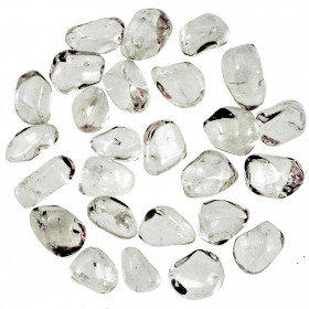 Pierres roulées cristal de roche - Qualité extra - 2 à 3 cm - Lot de 3