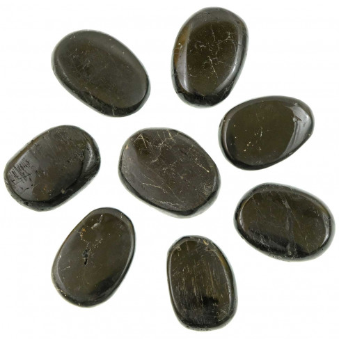 Galet plat tourmaline noire - A l'unité