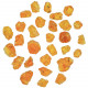 Pierres brutes grenat mandarin - 5 à 8 mm - Lot de 5