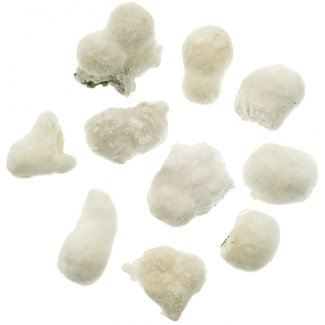 Pierres brutes okénite - 2.5 à 3.5 cm - Lot de 2
