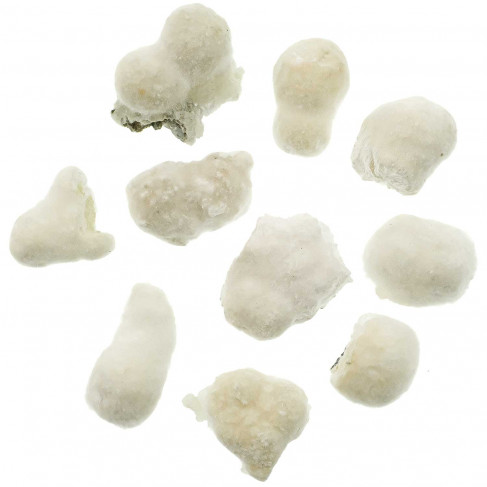 Pierres brutes okénite - 2.5 à 3.5 cm - Lot de 2