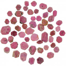 Pierres brutes cristaux rubis roses - 1 à 1.5 cm - 10 grammes