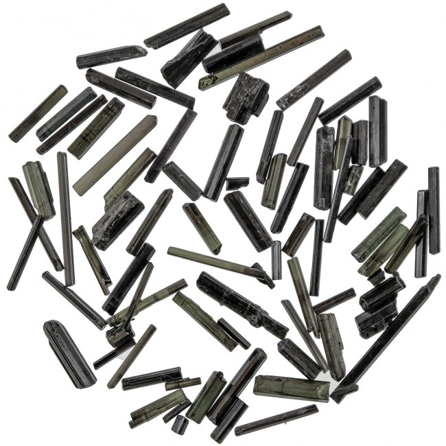 Pierres brutes cristaux de tourmaline noire - 0.5 à 2 cm - 10 grammes